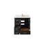 Boston 36 po X P 22 po Meuble-lavabo en fer forgé D avec quartz Cove Edge-108539397