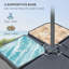 Parasol de jardin de 9,6 pi avec parasol Banana-97867301