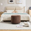 Repose-pieds rembourré en fausse fourrure-760395921