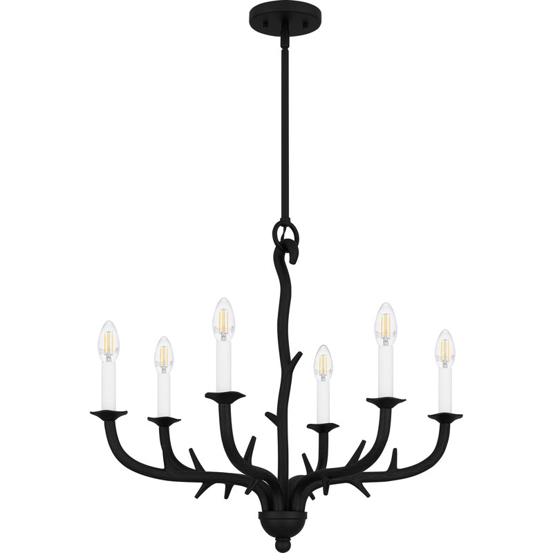 Lustre traditionnel / classique à 6 lumières de style bougie Sabali