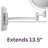 Kehl 8" Wall Mount Magnified Makeup Mirror-149415107