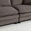 Canapé modulaire moderne à 2 places avec coussins décoratifs-1285503812