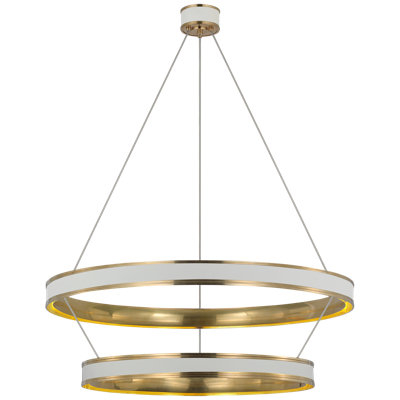 Connery 9 - Light Solid Brass LED Chandelier by Chapman & Myers