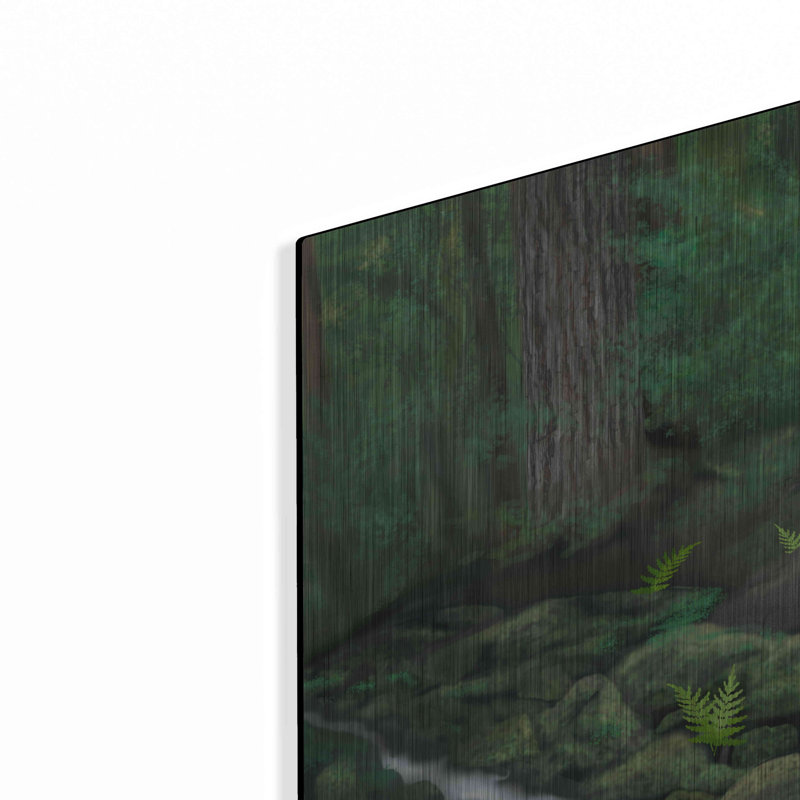 "Woodland Moose" par Chris Dobrowolski sur métal, H 36 po x l 36 po