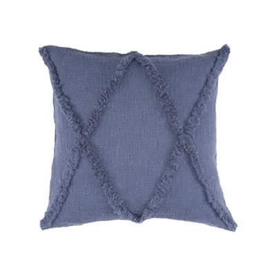 Hand-Woven Diamond Tufted 100% Cotton Throw Pillow Cover