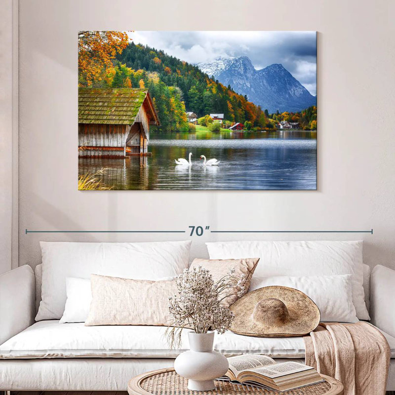 Alvord Grundlsee Swans, H 32 po x l 48 po