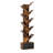 9 Tier Tree Bookshelf With Drawer Bookcase, Modern Book Storage, Free Standing Tree Bookcase, Utility Organizer Shelves For Home Office, Living Room, Bedroom, Rustic Brown