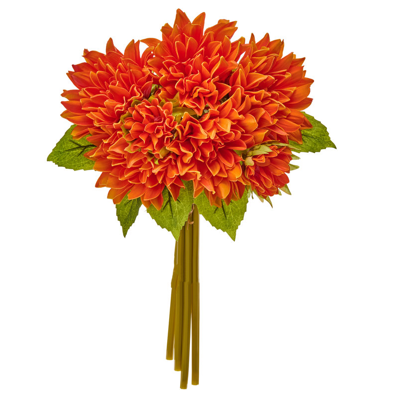 14"Pu Summer Dahlia Bundle, Orange  Pu Summer Dahlia Bundle