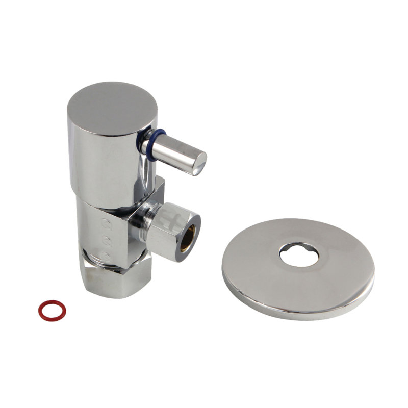 Butée d'angle à cartouche en céramique Hardisc de 5/8 po Kingston, Chrome poli