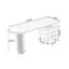 Bureaux en bois massif brun clair demi-cercle-107362579