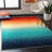 Abstract Ombre Plush Area Rug – Soft Gradient Accent with Non-Slip Backing-948984405