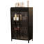 4-Tier Display Cabinet with Open Shelves