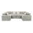 Nolte Pebble 10-piece Modular Sectional With Ottomans