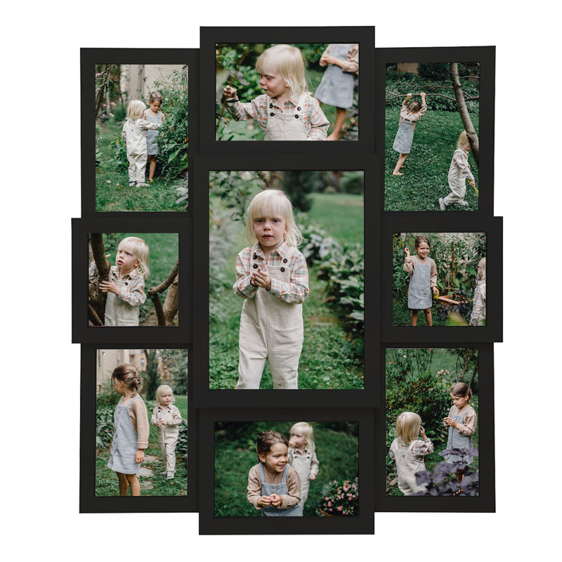 Peckforton 9 Opening Gallery Picture Frame, Black