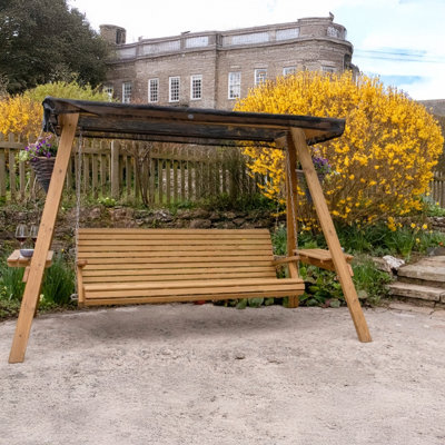 Terassi Wooden Three-Seater Garden Swing