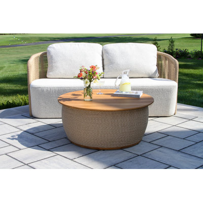 2-piece Cable Wicker And Reticulated Foam Seating Group