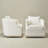 31" Wide Linen Fabric Upholstered Swivel Barrel Chair Set of 2-1844777204