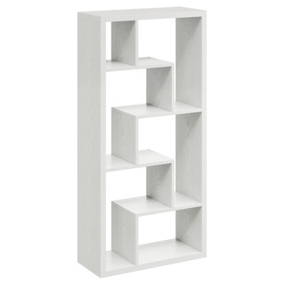 6 Cube Storage Bookcase, Open Shelf Simple Compartment Bookshelf, Use Horizontally, Use Vertically, Use Upside Down