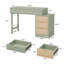 Petit bureau d'ordinateur avec tiroirs-19235775
