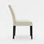 Chaise de salle à manger Parsons (ensemble de 2) en tissu de polyester et de lin pour cuisine, salle à manger moderne et contemporaine. Pieds en bois d'hévéa noir massif, suspension à ressort.-725977770