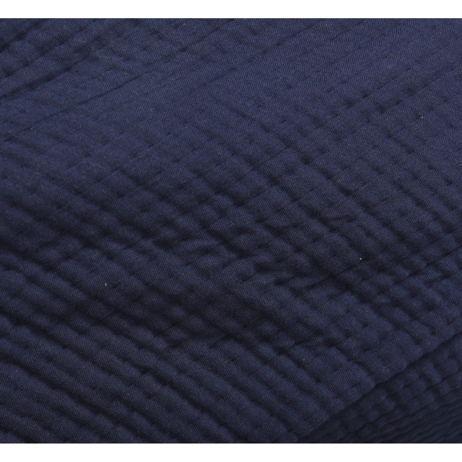 Cotton Throw Blanket, Navy