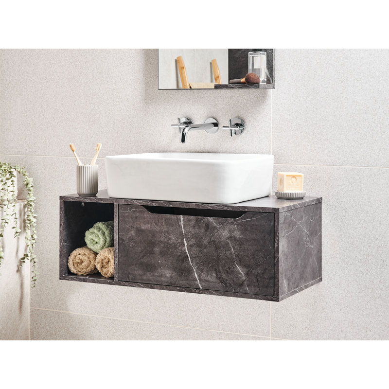 Wall Mounted Washbasin Cabinet Demetrio 80 cm