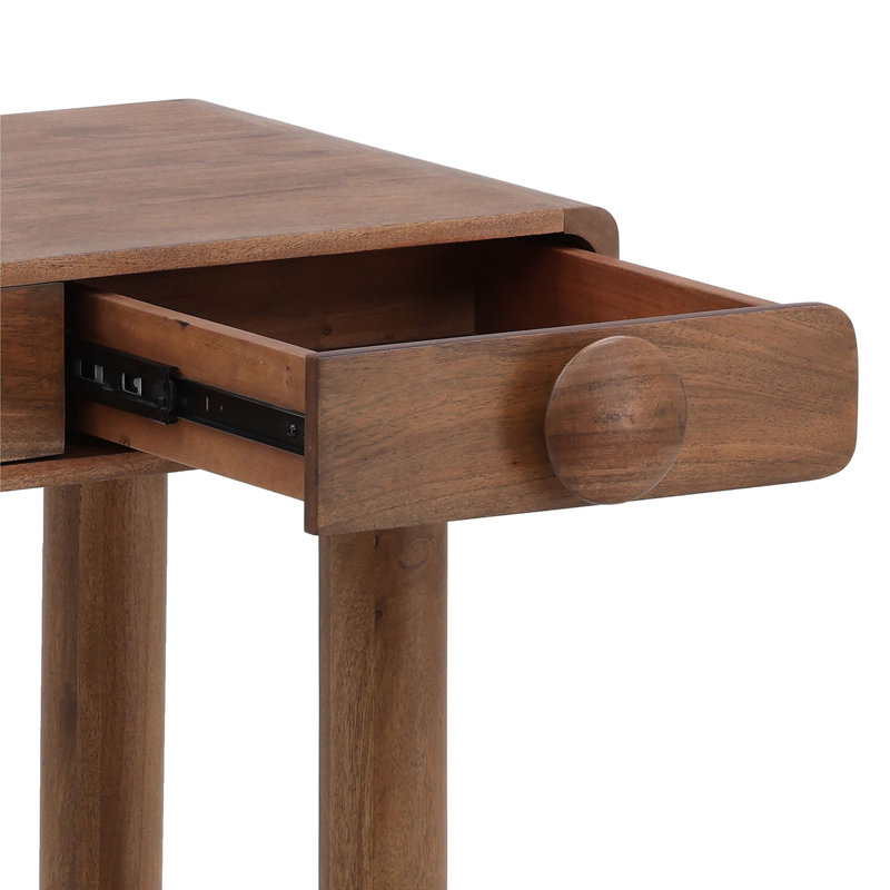 Rosie 47" Wide Writing Desk, Brown