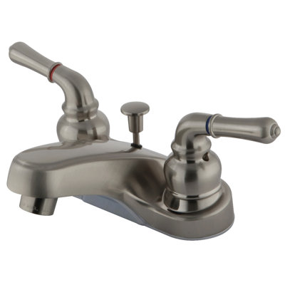 Centerset Bathroom Faucet with Drain Assembly