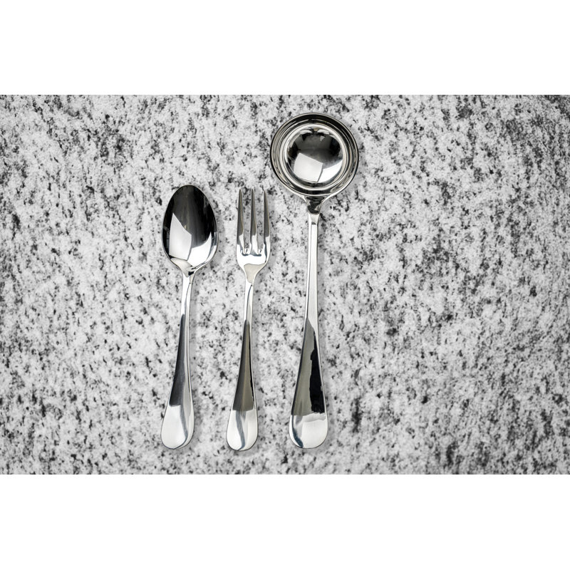 Brescia 3 Piece Stainless Steel Hostess Set