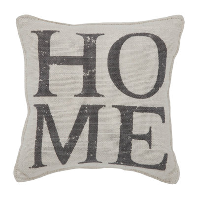 Finders Keepers Cotton Reversible Throw Pillow