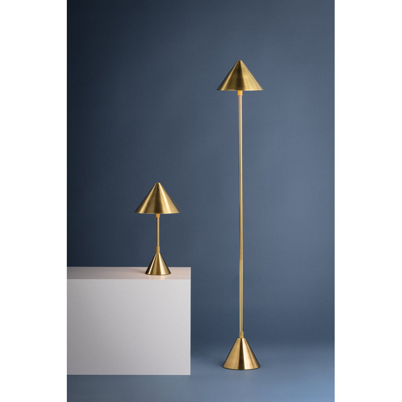 Salma Rechargeable Table Lamp in Aged Brass