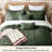 Bedsure King Tufted Boho Comforter Set - Olive Green Geometric Design, Farmhouse Embroidery, Soft 5-Piece Bedding Set, All Season-125465509-125465510