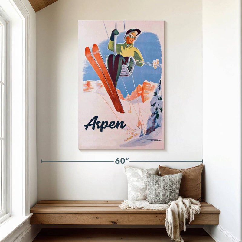 Remontée mécanique Sirci Vintage Aspen, H 48 po x l 32 po