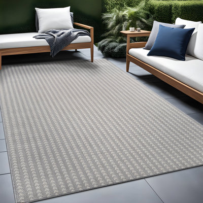 Chevron Stripe Indoor Outdoor Rug