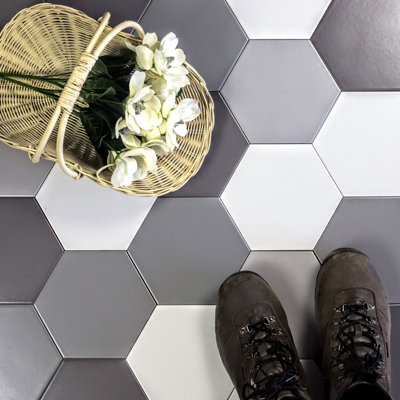 Carreau en porcelaine 7 x 7 Grand Cement
