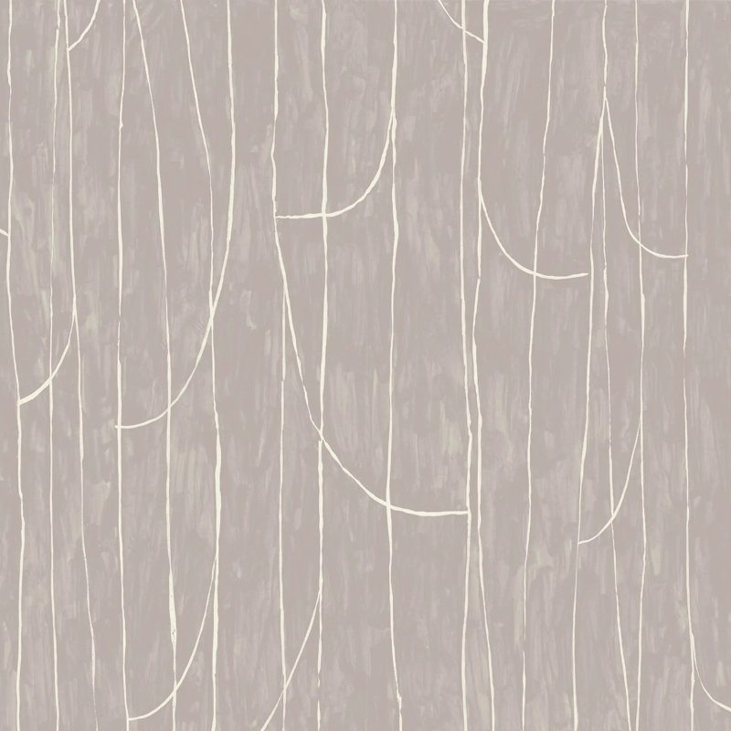 Lingering Lines - Wallpaper, Rose Stone, Peel & Stick