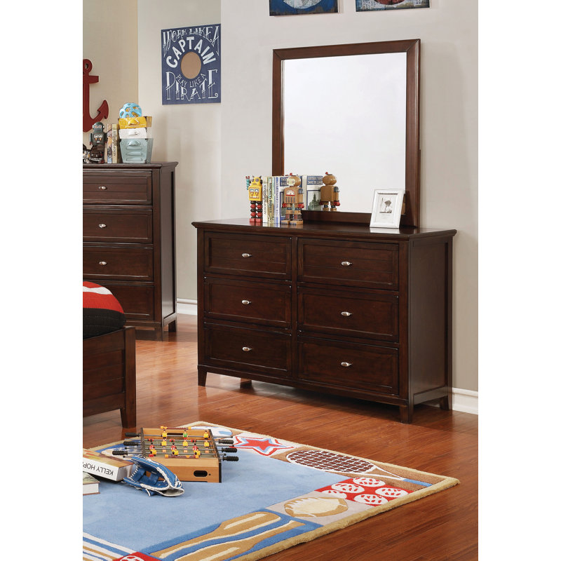 Kahi 47.63'' W 6 - Drawer Dresser, Brown