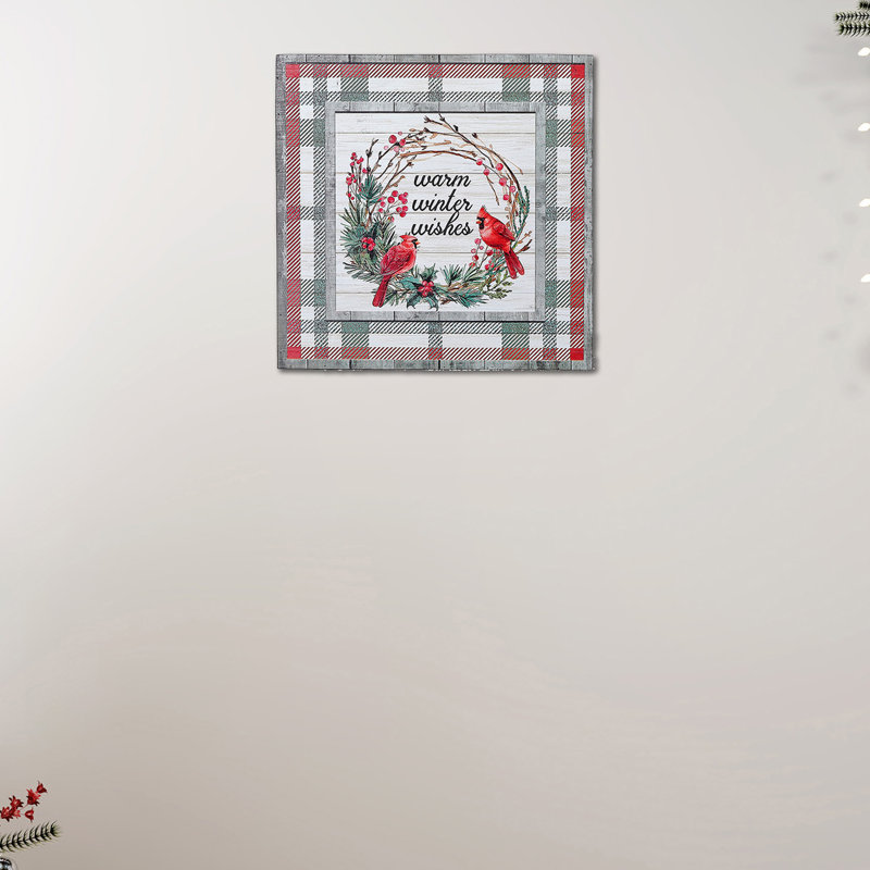 Décoration murale «Warm Winter Wishes»