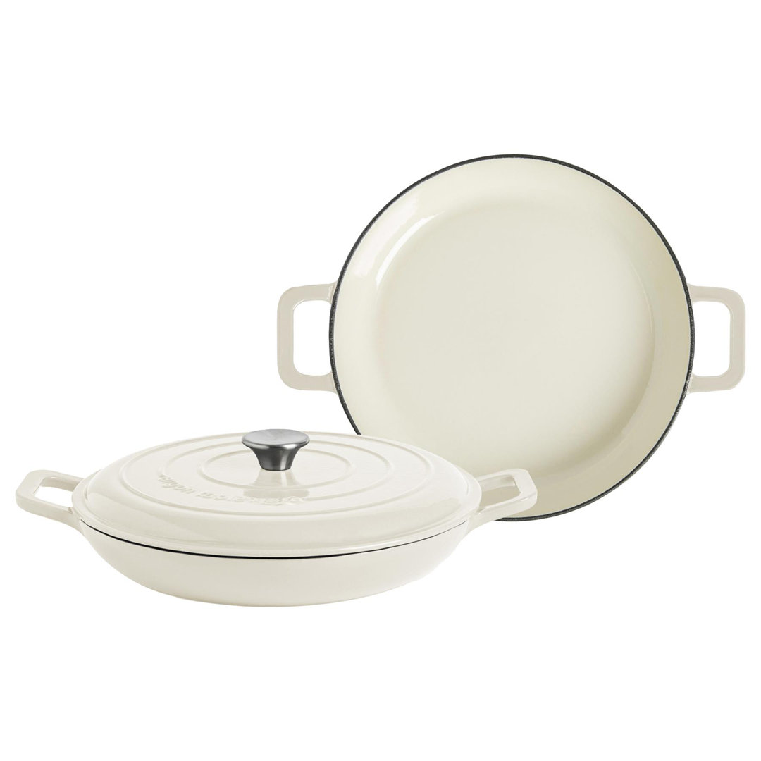 Argon Tableware - Shallow Cast Iron Casserole Dish