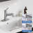 Single Handle Modern Bathroom Basin Faucet With Pop-up Sink Drain Stopper & Deck Plate-110189088