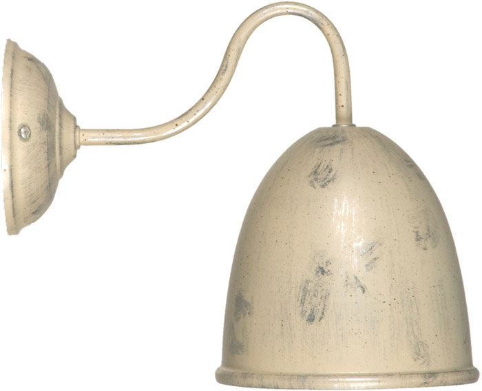 San Pablo Armed Sconce, Cream and Silver