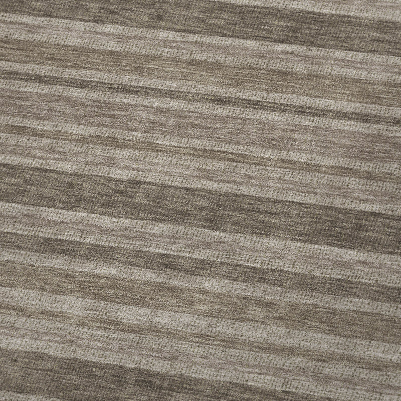 Jeté en sherpa Addison, Taupe rayé 1