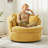 43.3'' W Oversized Round Upholstered Swivel Barrel Chair & Accent Chair-125756900