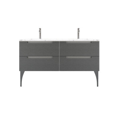 Ensemble de meuble-lavabo double 64 po Ariyannah