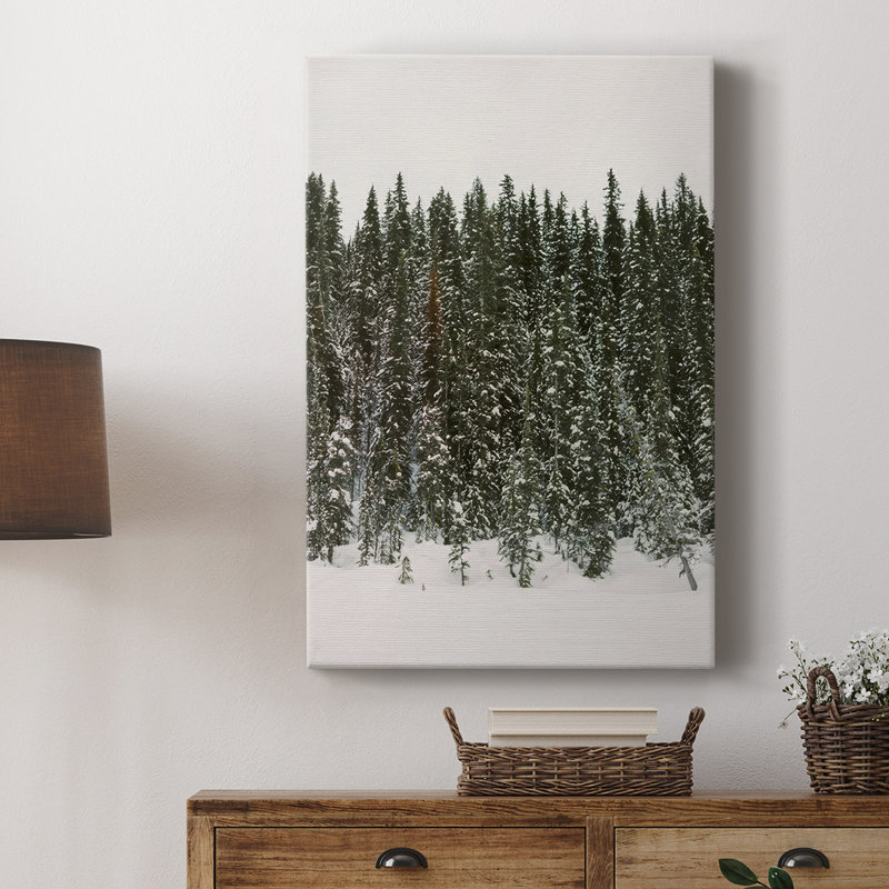 Forêt de sapin de Noël - Cavas enveloppés de galerie, H 12 po x l 8 po