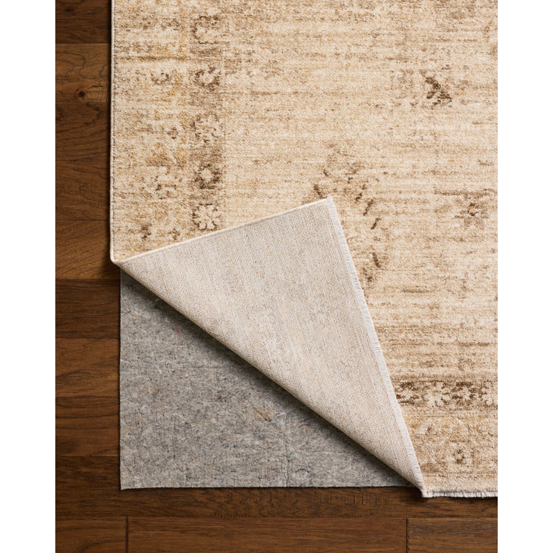 Chris Loves Julia x Loloi Palma Natural / Smoke Area Rug, Rectangle 3'6" x 5'6"