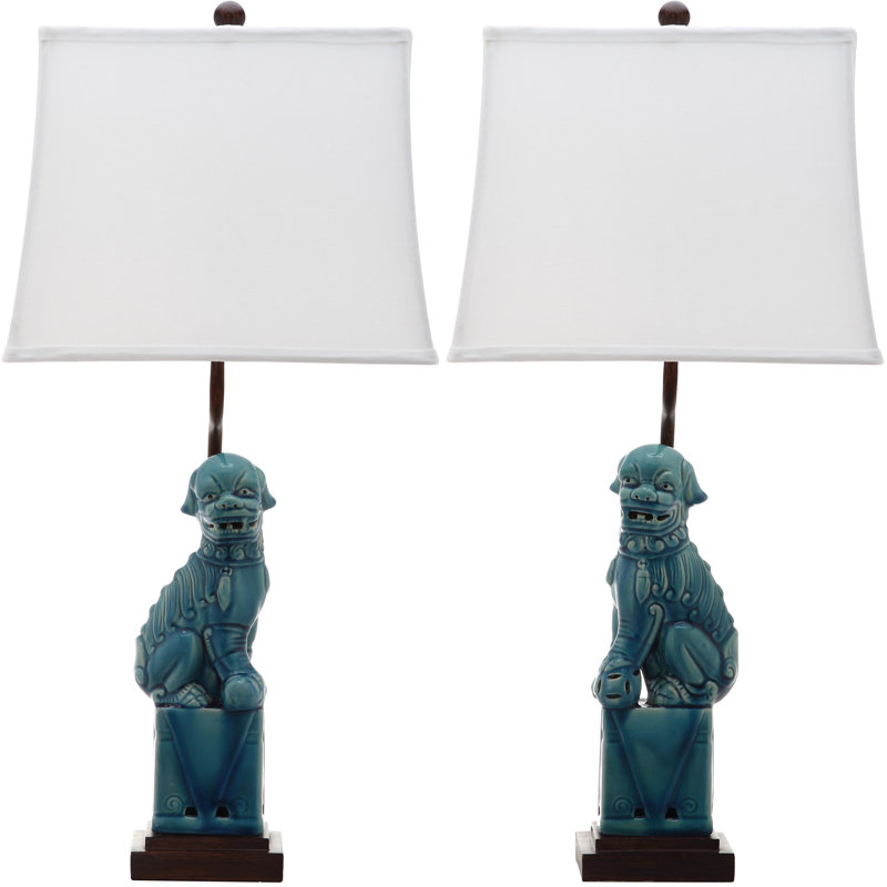 Ensemble de lampes de table 28 po Mcchristian, Bleu