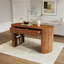 Bureau de rangement avec rangement, noyer foncé-800708840