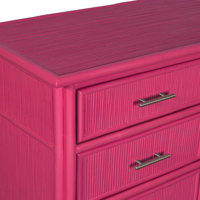 Bermuda 6 - Drawer Dresser, Hot Pink