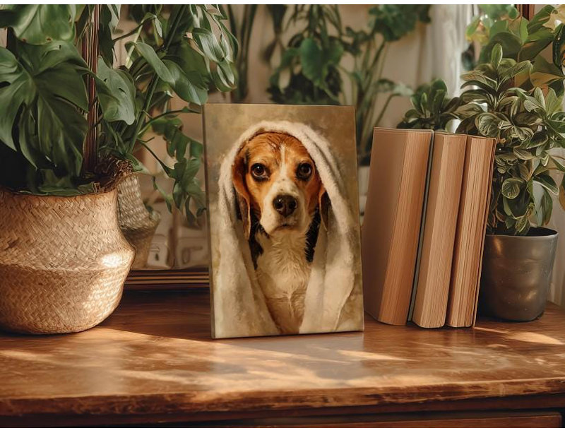 Art Regal Beagle: portrait de chien de la Renaissance, décor Moody Home, H 45 po x l 30 po